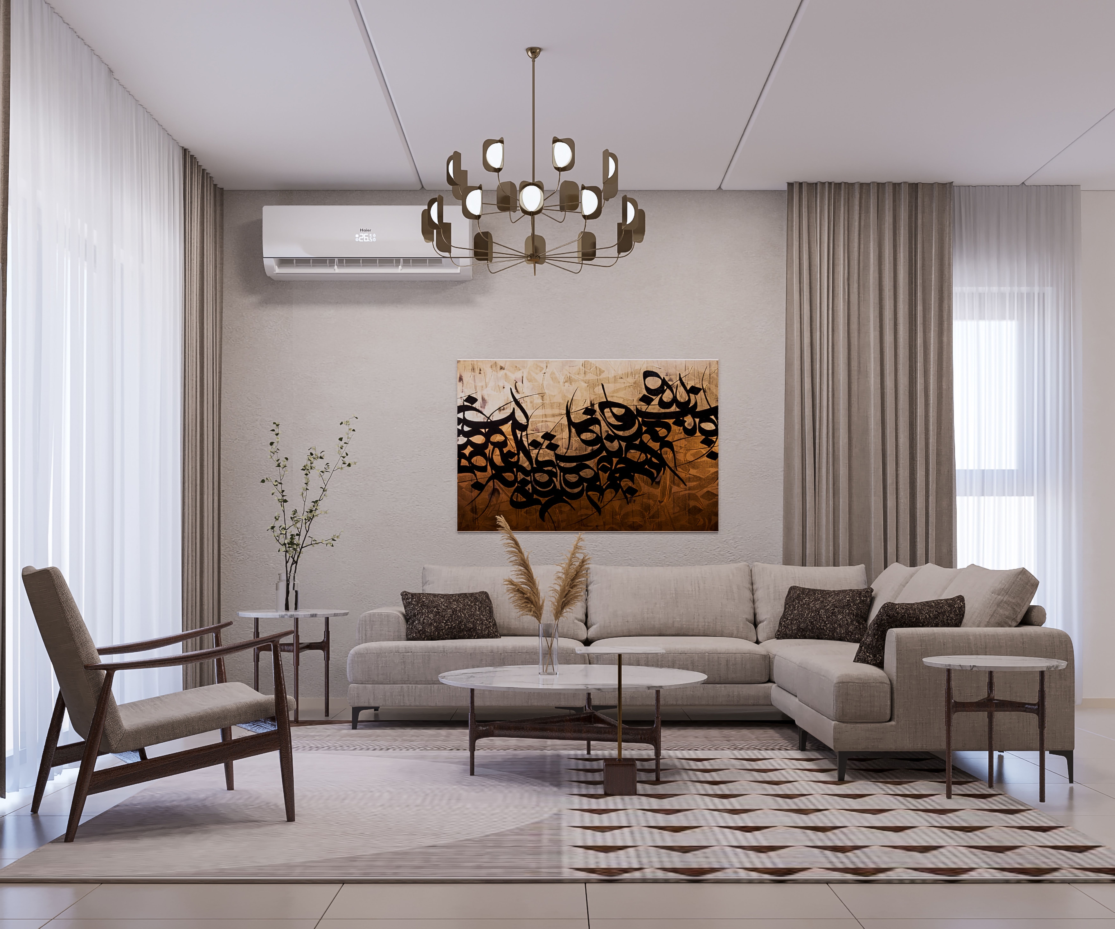 Central Region Villa Type 03 Living 4 غرفة معيشة