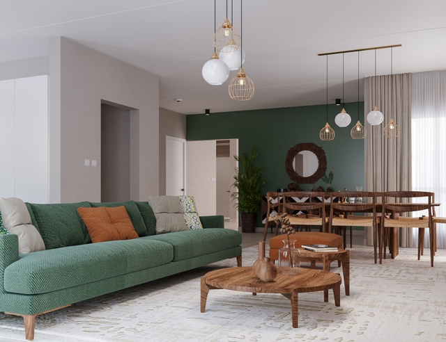 Central Region Villa Type 04 Living 1 غرفة معيشة