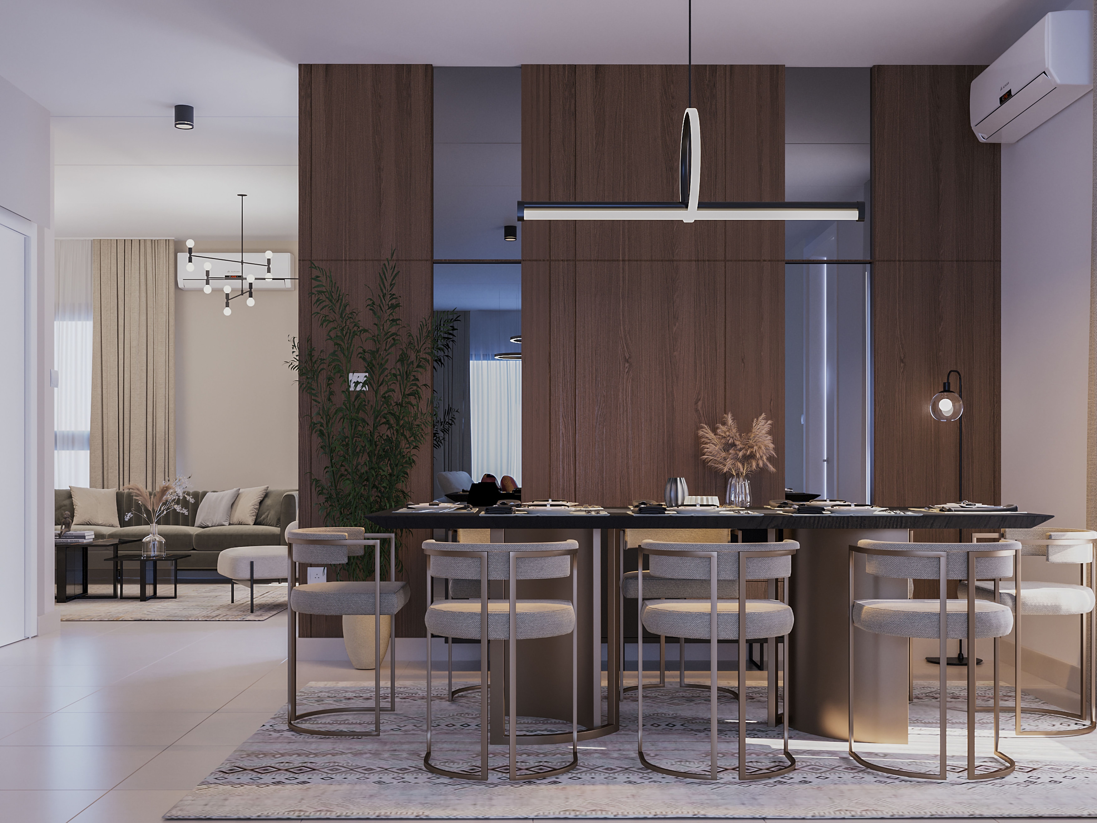 Central Region Duplex Type 04 Living 1 غرفة معيشة