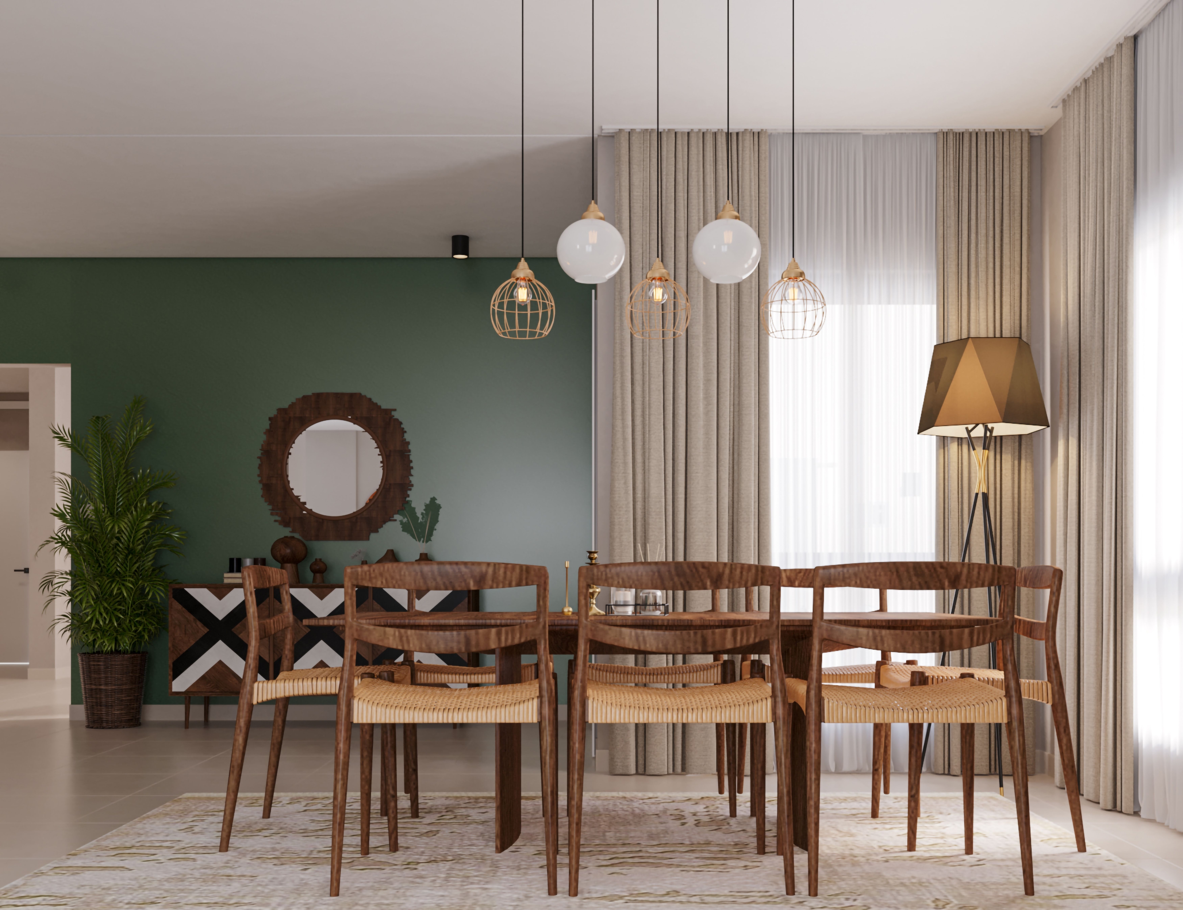 Central Region Villa Type 04 Dining غرفة طعام