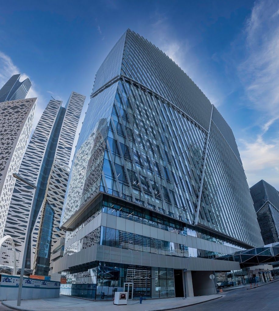 Exterior view of ROSHN’s headquarters office building in Riyadh