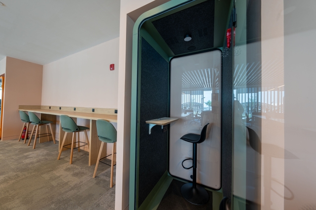 Interior view of ROSHN Group's modern office space