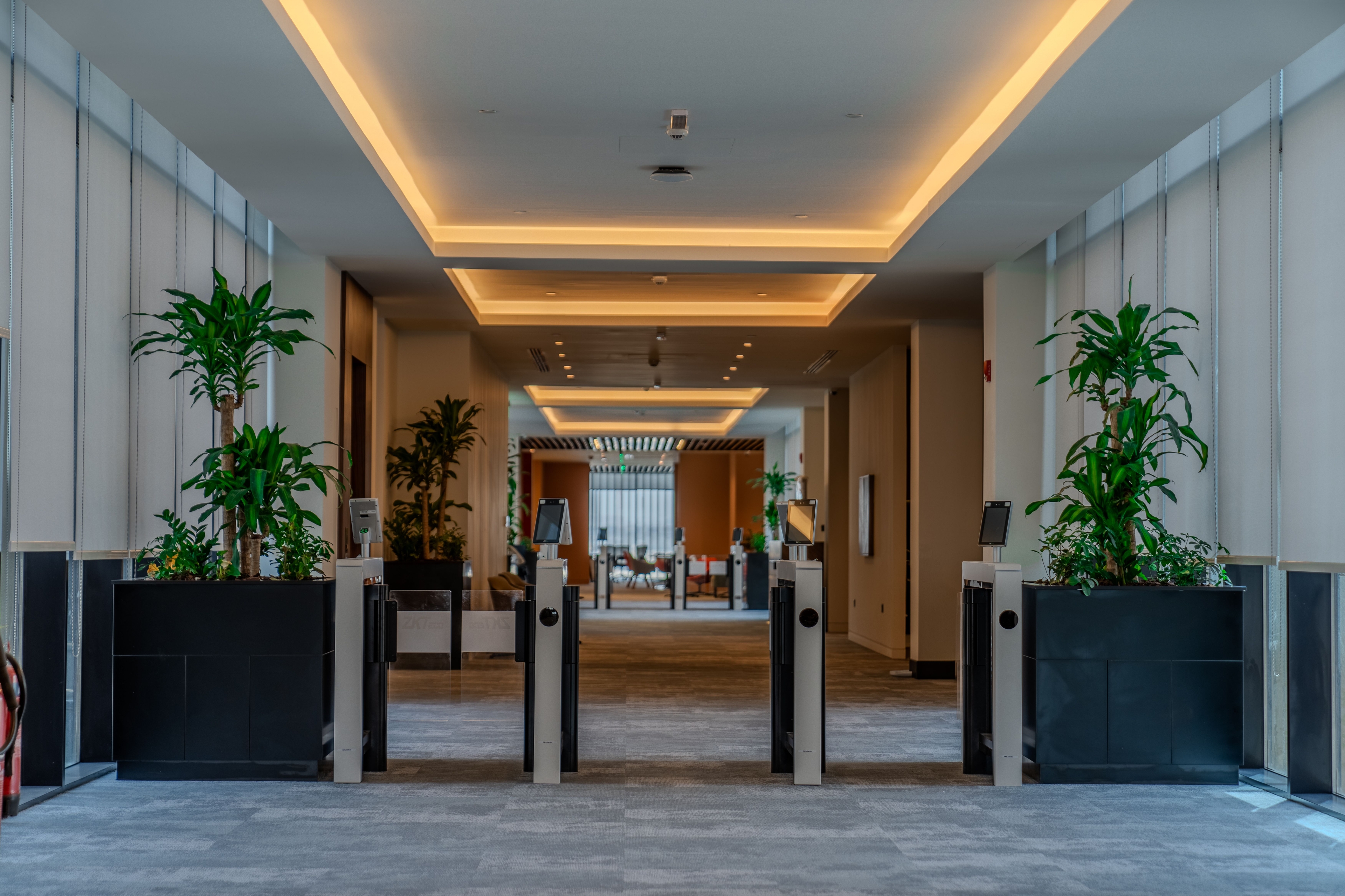 Interior view of ROSHN Group's modern office space