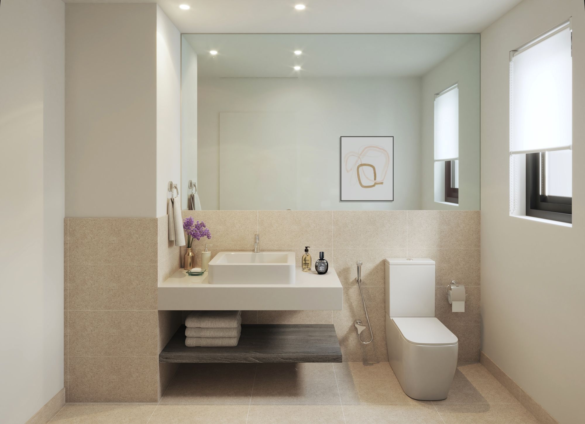 ALMANAR TH1 Service Bathroom | دورة مياه TH1 المنار