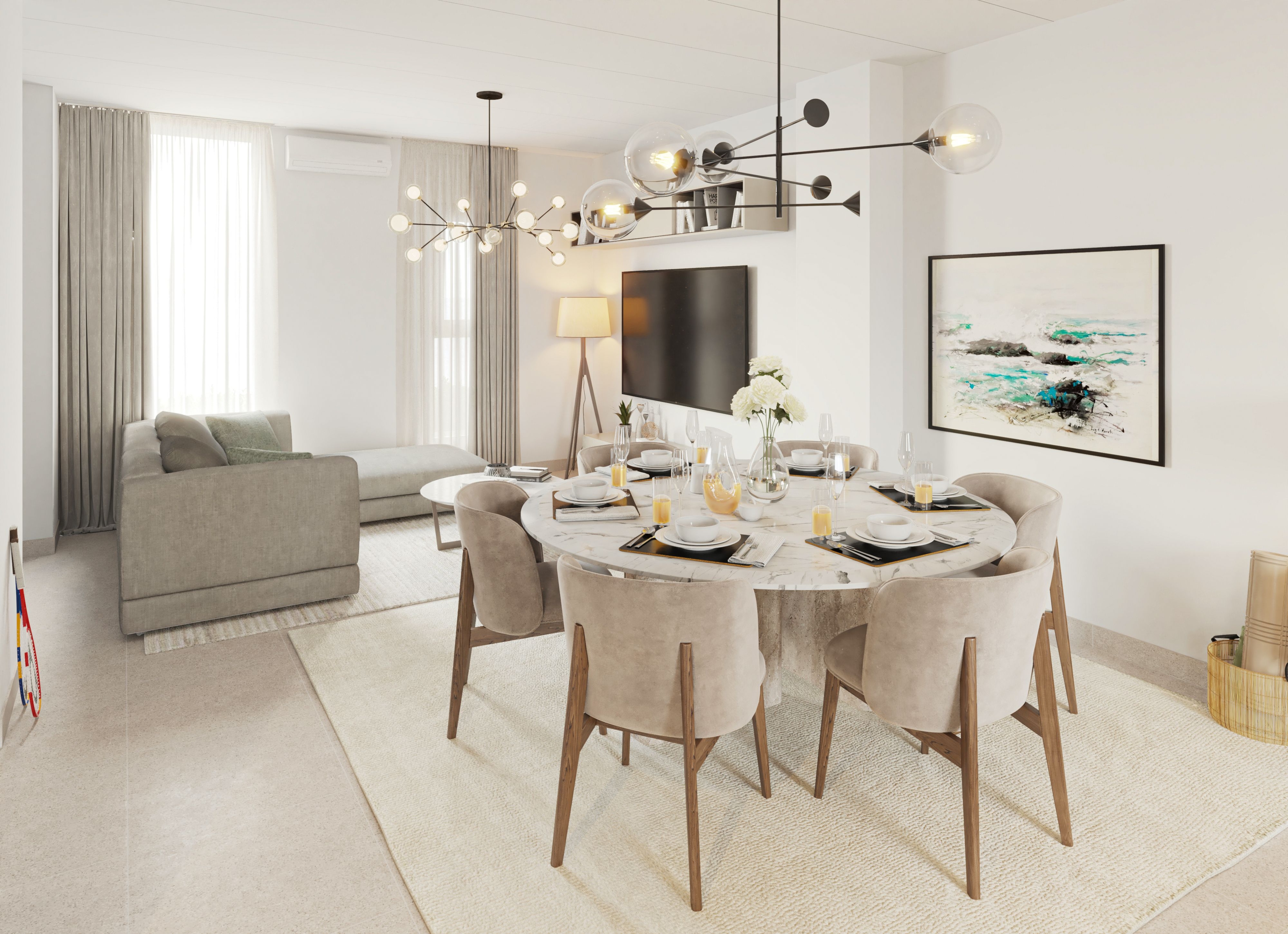 Central Region Townhouse Type-03 Dining | غرفة طعام