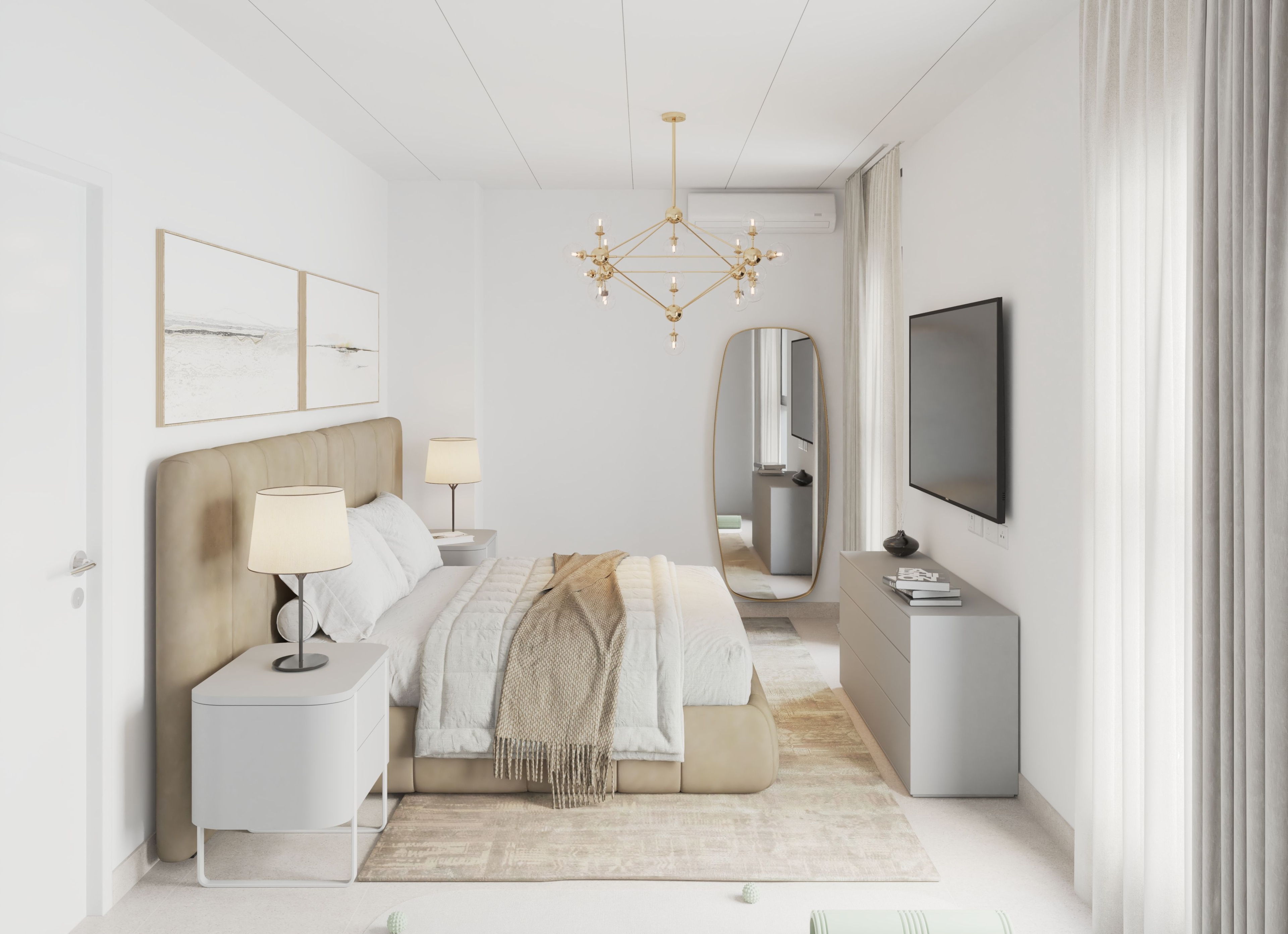 Central Region Townhouse Type-03 Master Bedroom | غرفة نوم رئيسة