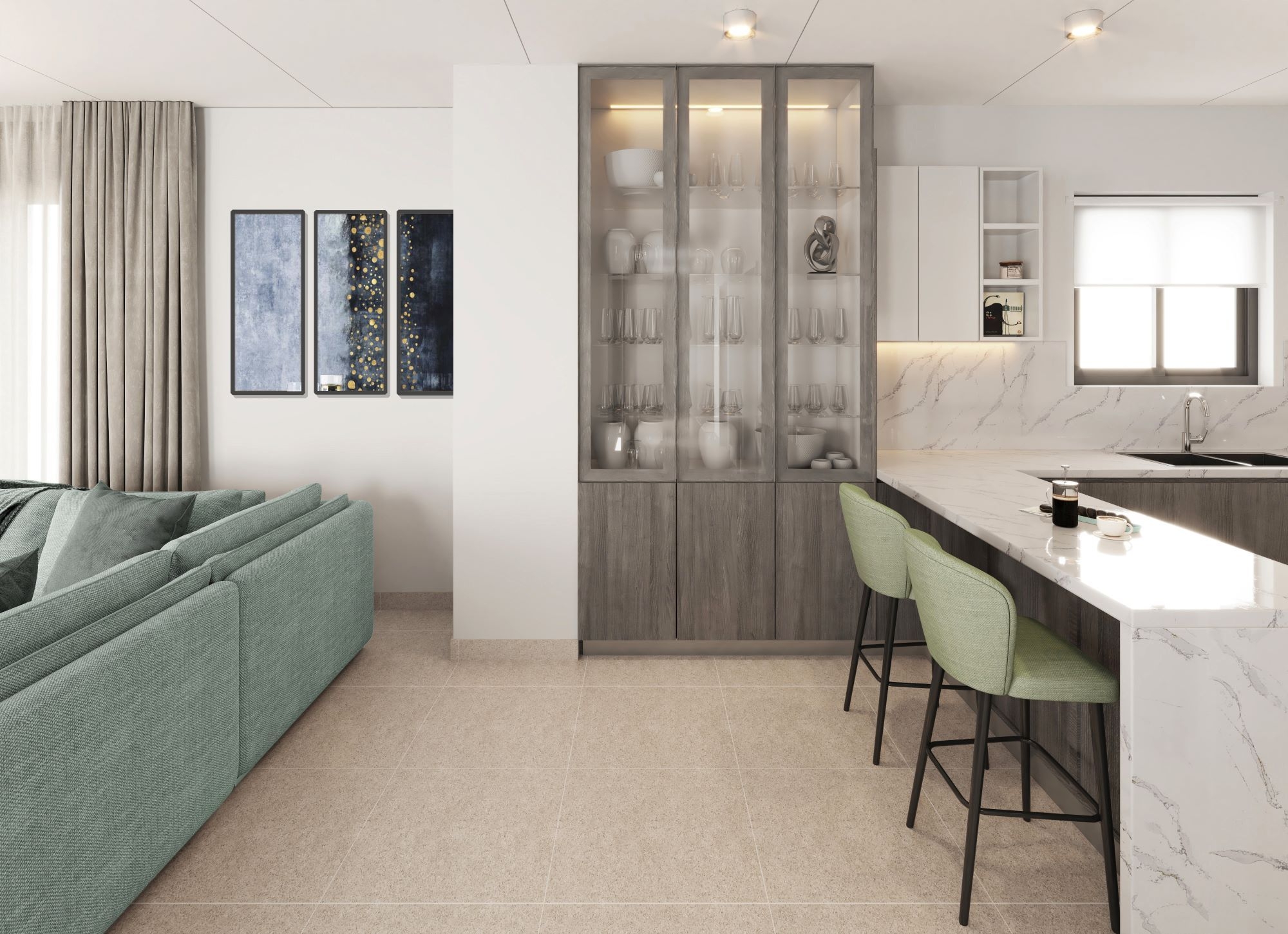 Western Region Villa Type C10 Kitchen 1 | مطبخ