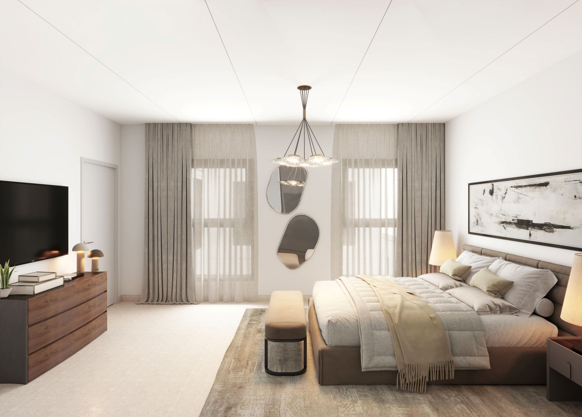 Western Region Villa Type C10 Master Bedroom | غرفة نوم