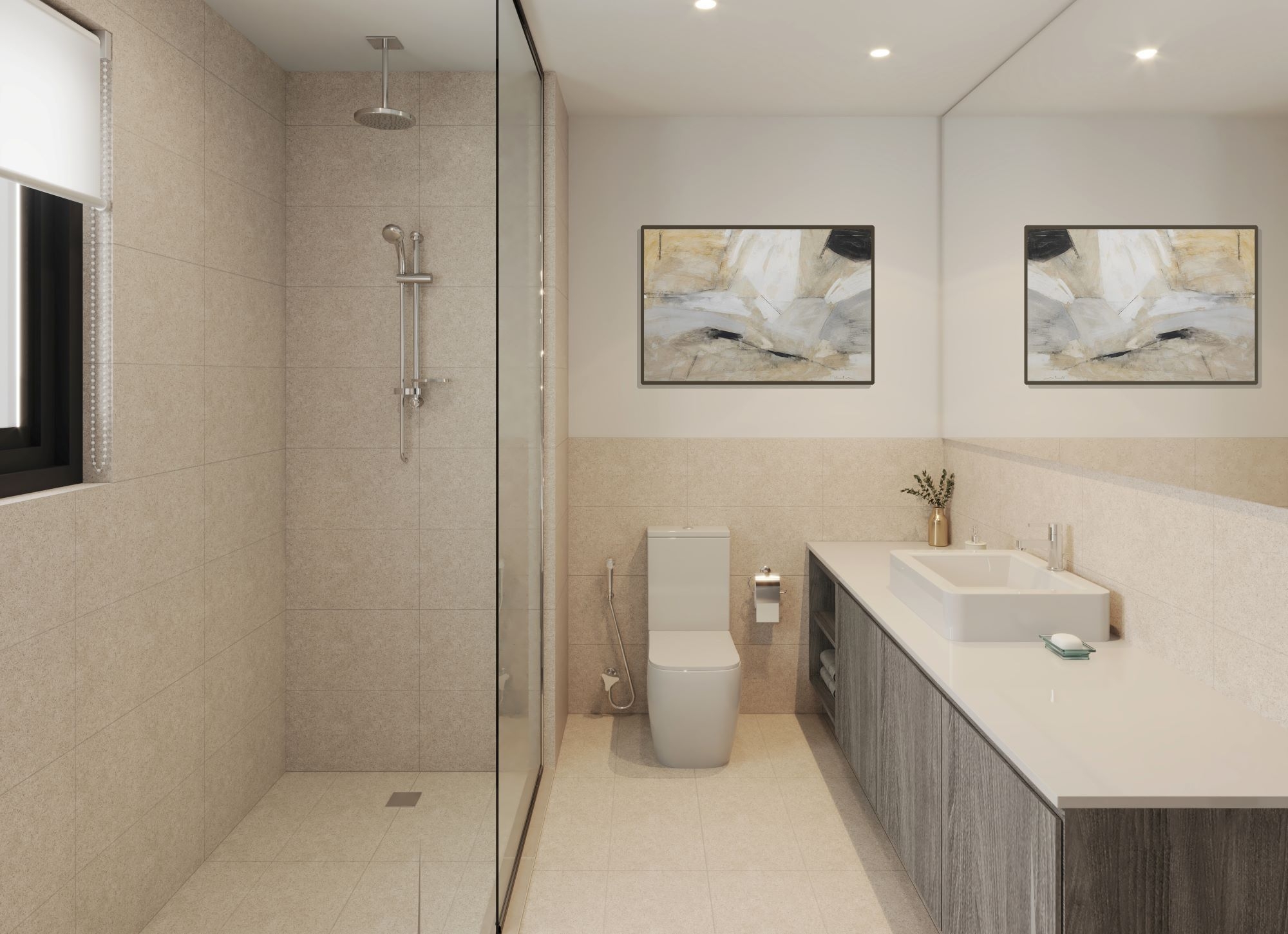 Western Region Villa Type4 Master Bathroom | دورة مياه